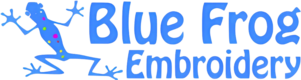 Blue Frog Embroidery